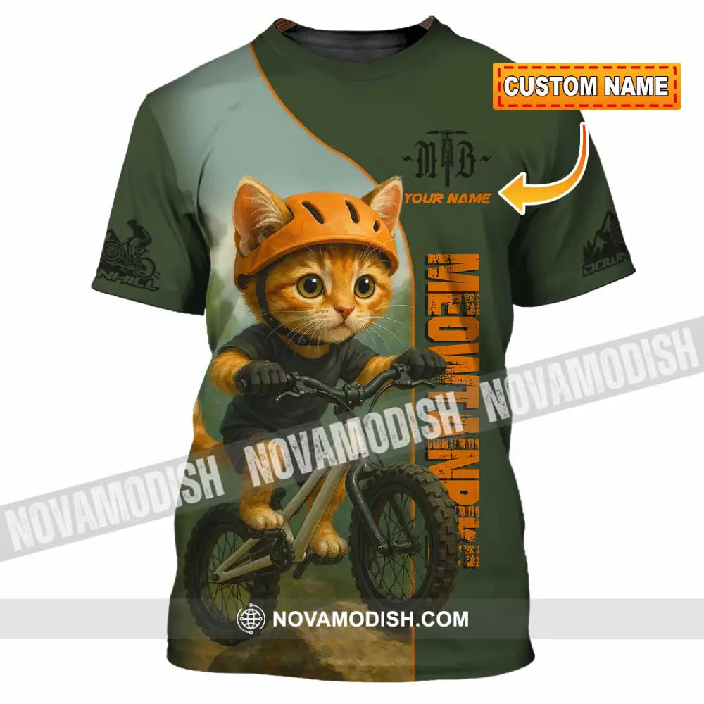 Unisex Shirt - Custom Meowtain Bike Shirt T-shirt