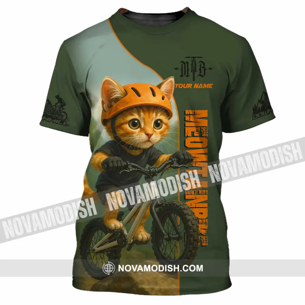 Unisex Shirt - Custom Meowtain Bike Shirt T-Shirt / S T-shirt