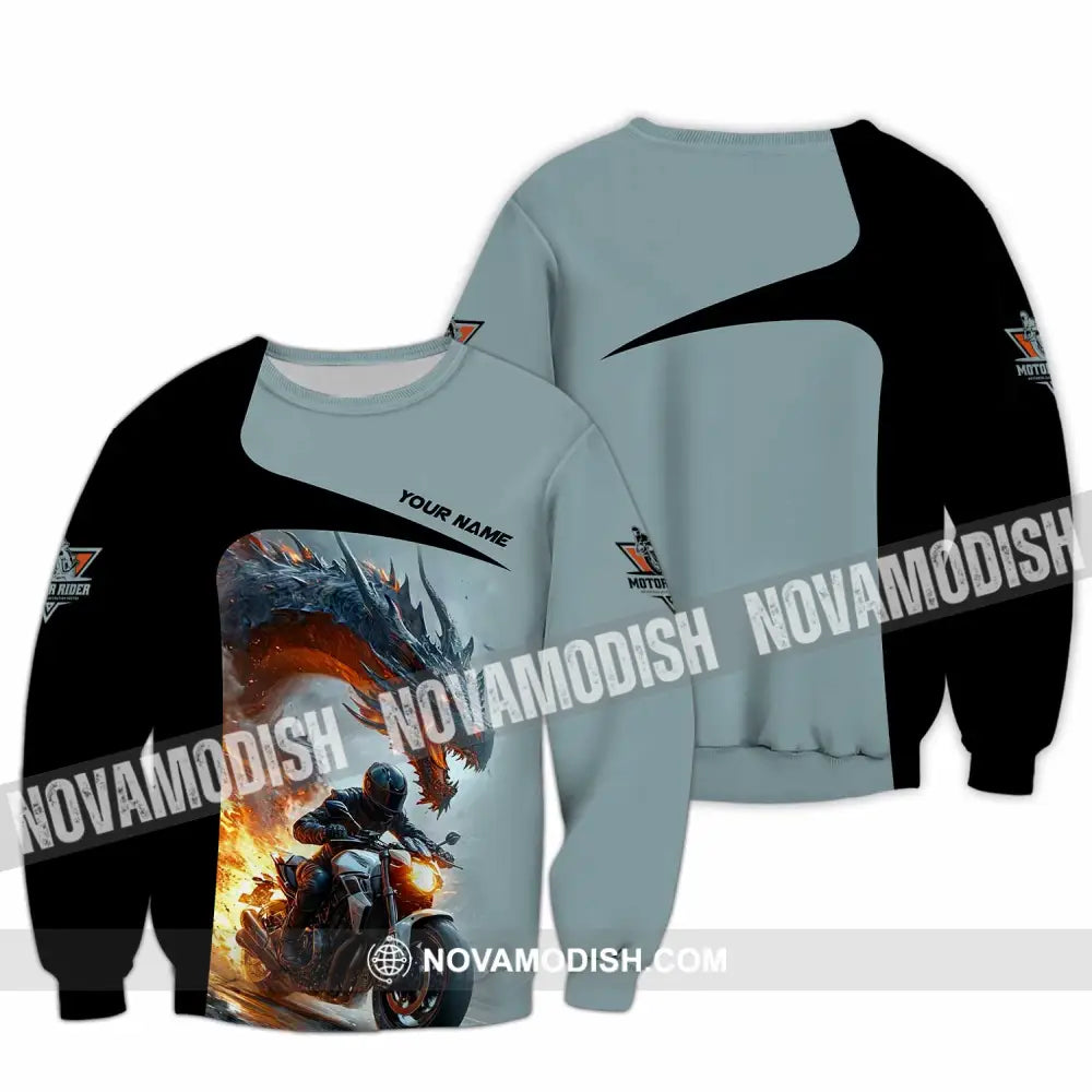 Unisex Shirt - Custom Moto Rider Shirt Long Sleeve / S T-shirt