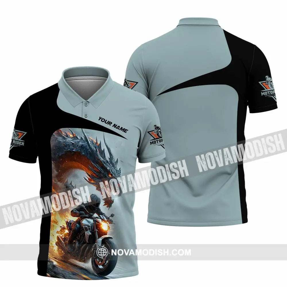 Unisex Shirt - Custom Moto Rider Shirt Polo Shirt / S T-shirt