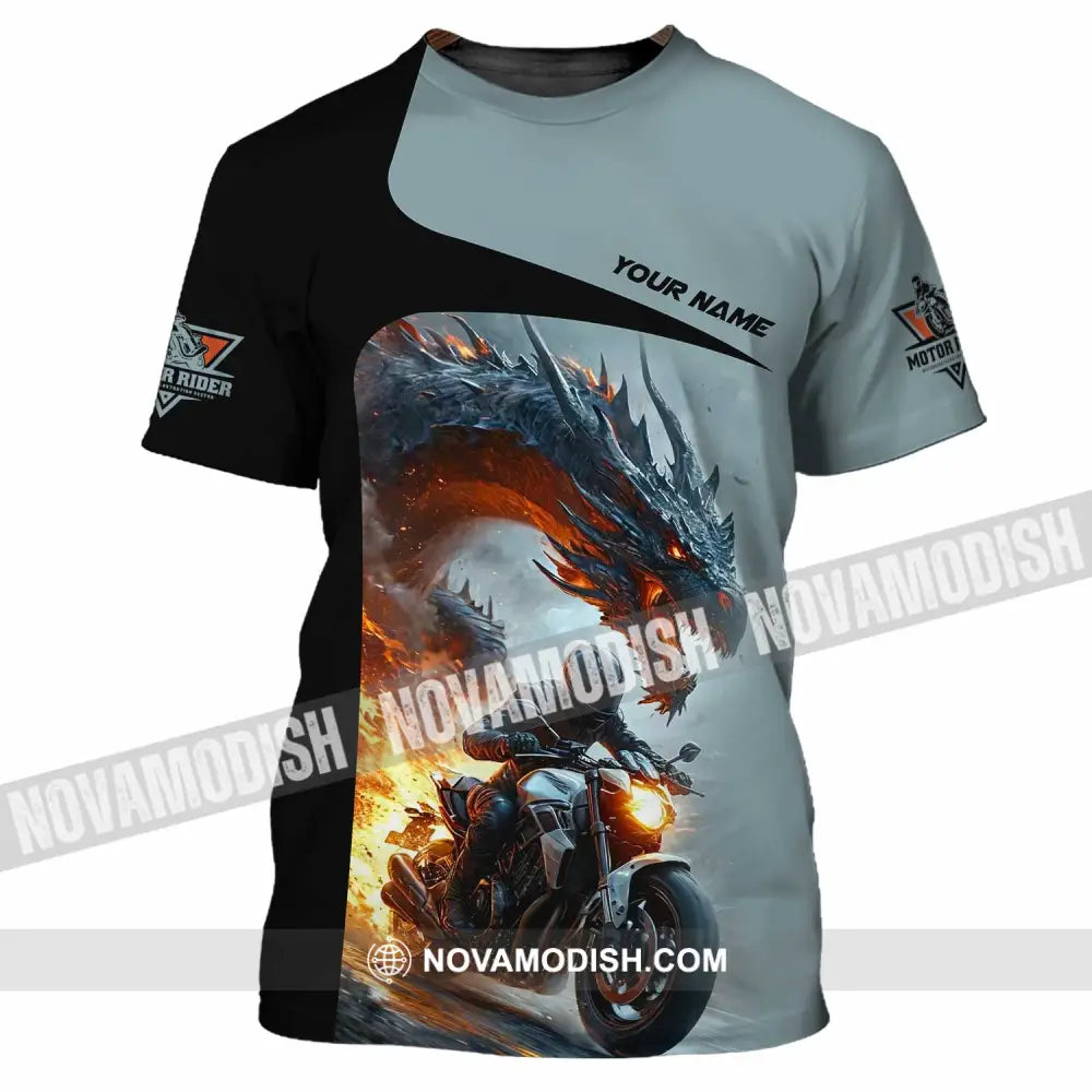 Unisex Shirt - Custom Moto Rider Shirt T-Shirt / S T-shirt