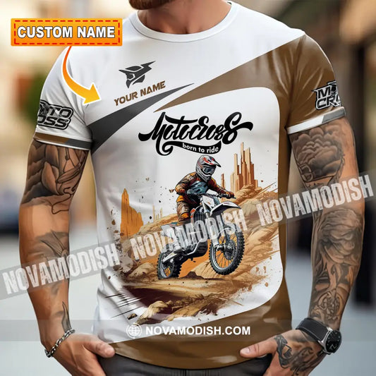 Unisex Shirt - Custom Motocross Born To Ride Shirt T-shirt