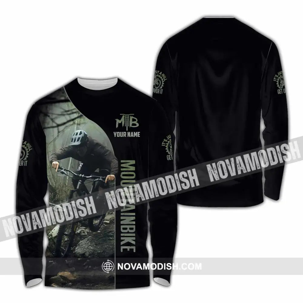 Unisex Shirt - Custom Mountain Bike Shirt Long Sleeve Shirt / S T-shirt