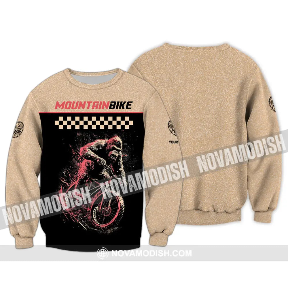 Unisex Shirt - Custom Mountain Bike Shirt Long Sleeve / S T-shirt