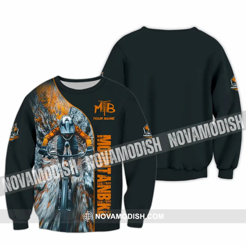 Unisex Shirt - Custom Mountain Bike Shirt Long Sleeve / S T-shirt