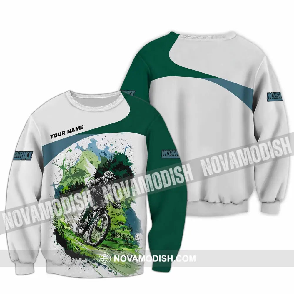 Unisex Shirt - Custom Mountain Bike MTB Shirt Long Sleeve / S T-shirt