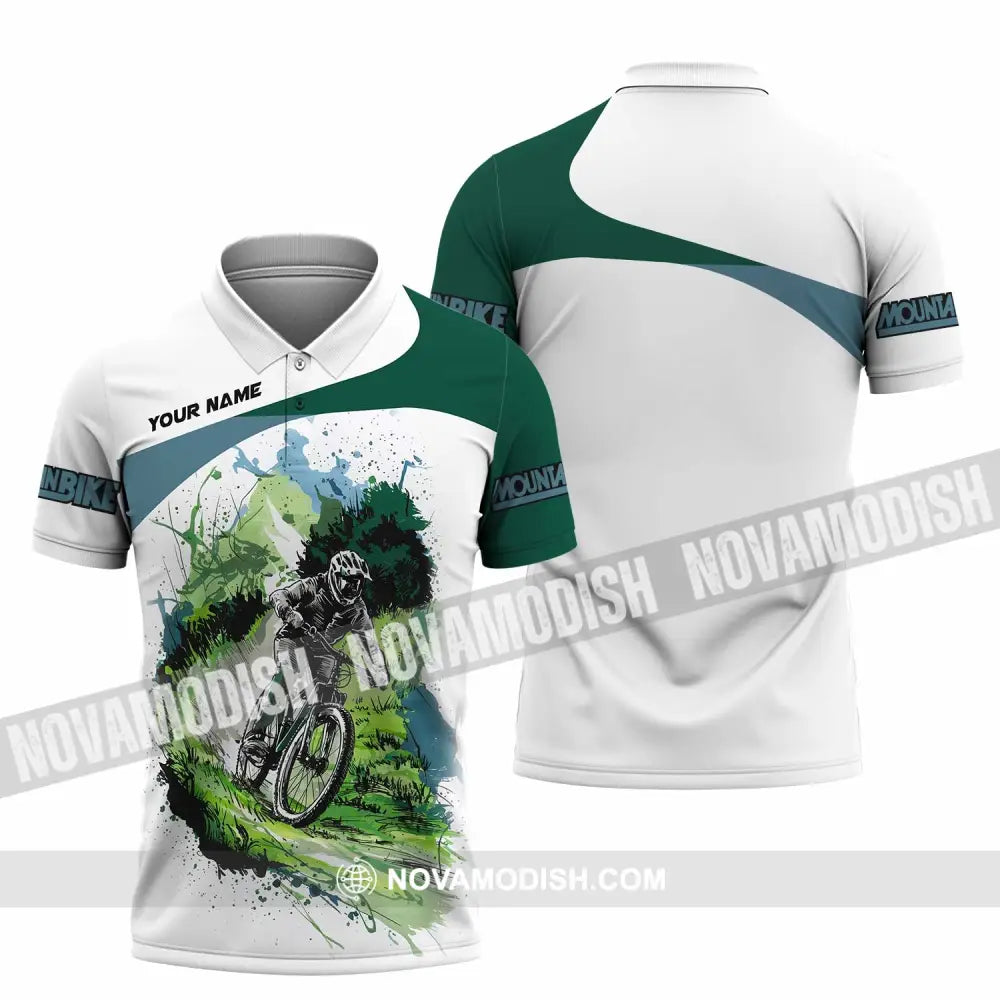 Unisex Shirt - Custom Mountain Bike MTB Shirt Polo Shirt / S T-shirt
