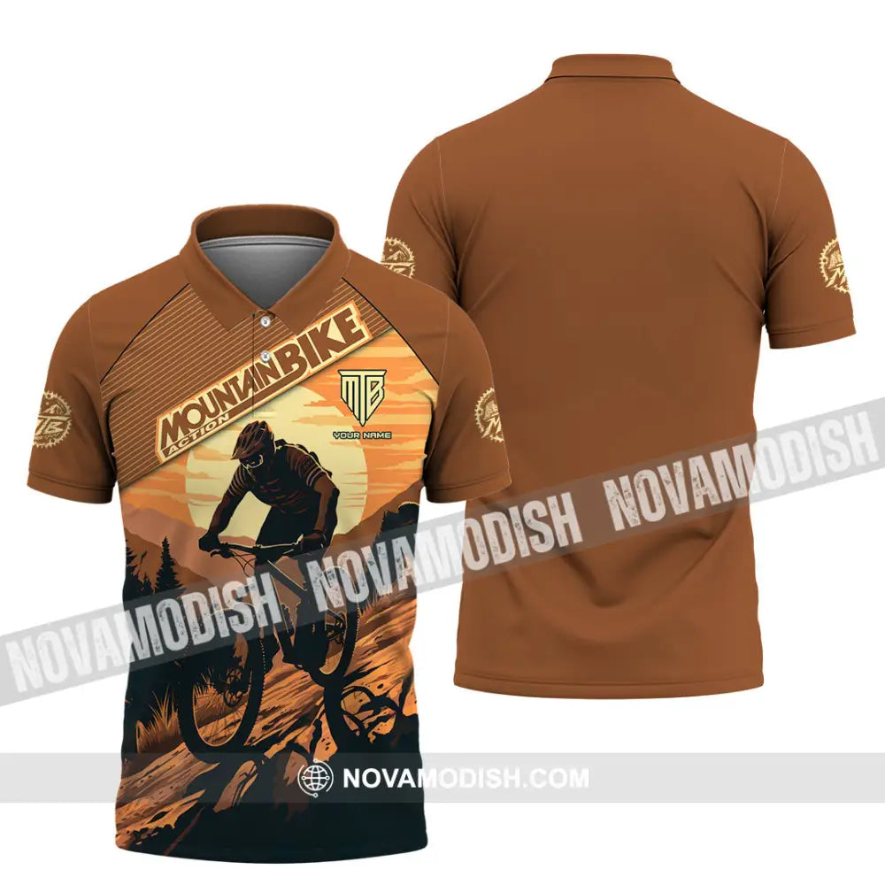 Unisex Shirt - Custom Mountain Bike Shirt Polo Shirt / S T-shirt