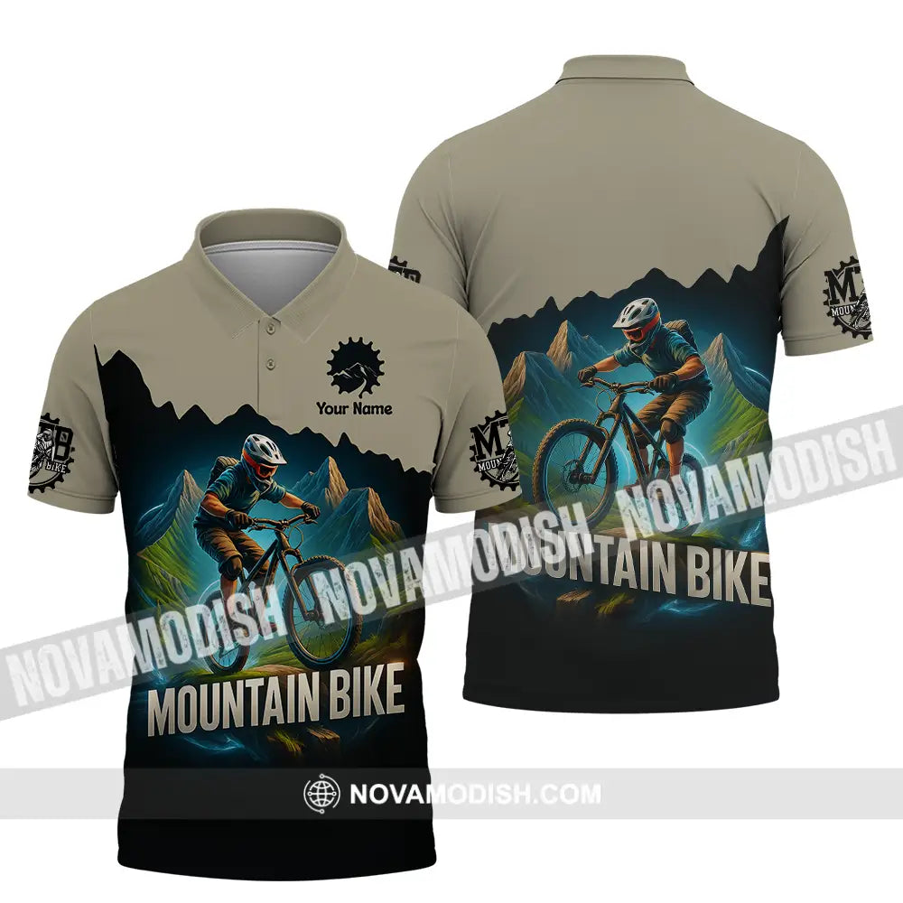 Unisex Shirt - Custom Mountain Bike Shirt Polo Shirt / S T-shirt