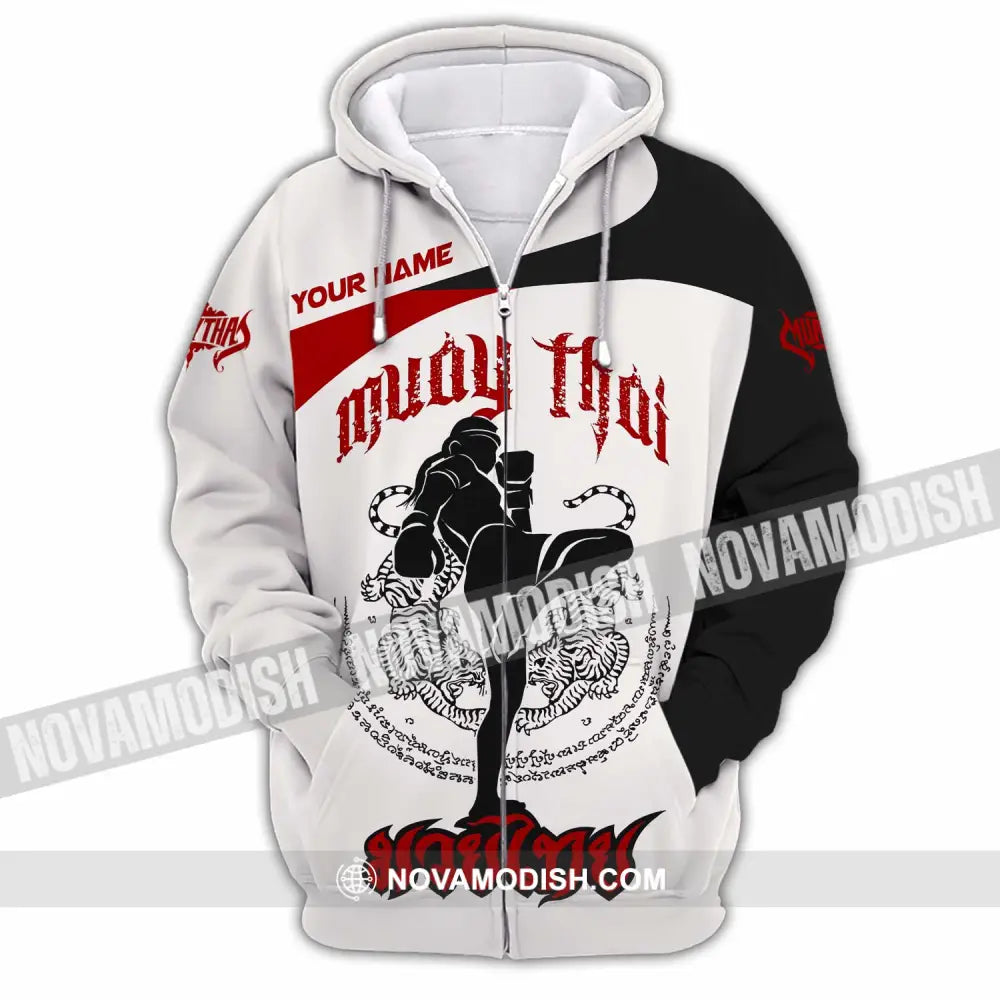 Unisex Shirt - Custom Muay Thai Shirt Zipper Hoodie / S T-shirt