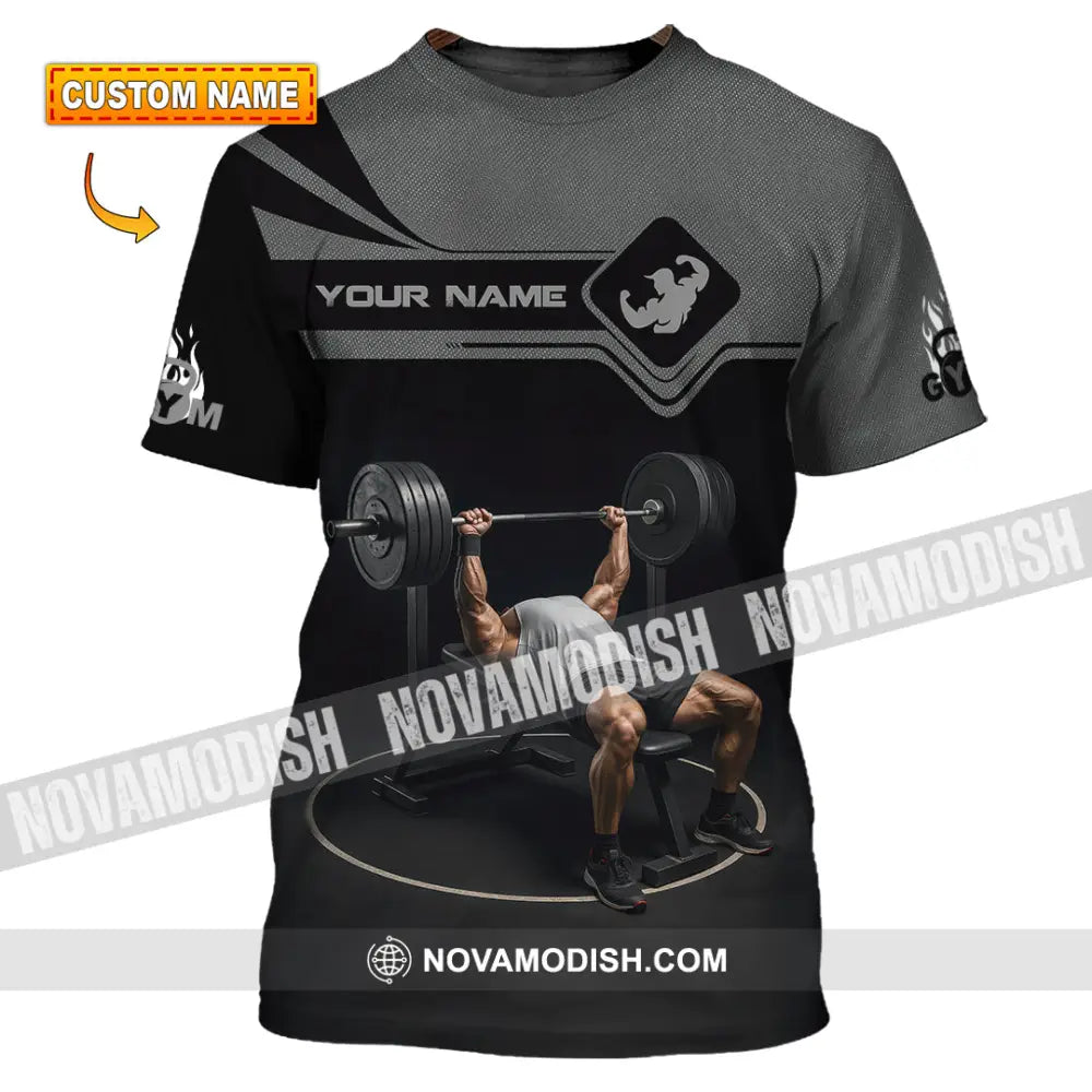 Unisex Shirt - Custom Muscular Man Weightlifting Sports Shirt T-shirt