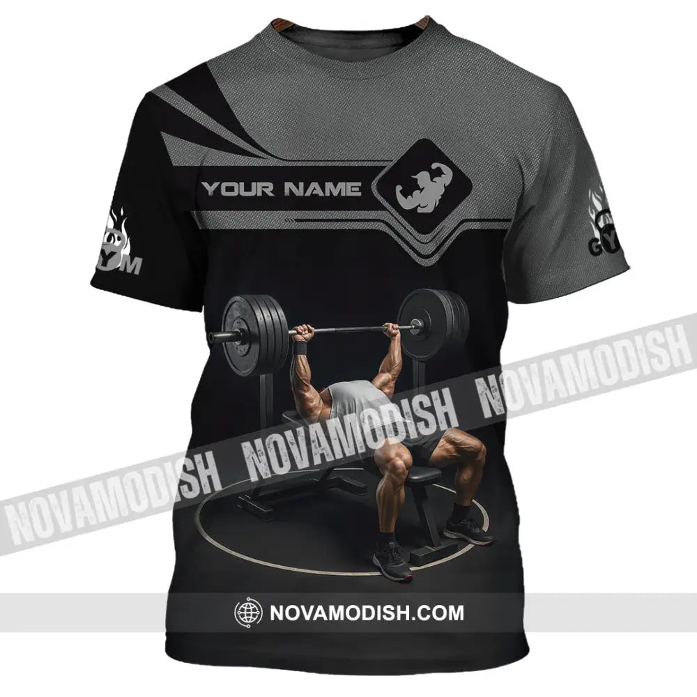 Unisex Shirt - Custom Muscular Man Weightlifting Sports Shirt T-Shirt / S T-shirt