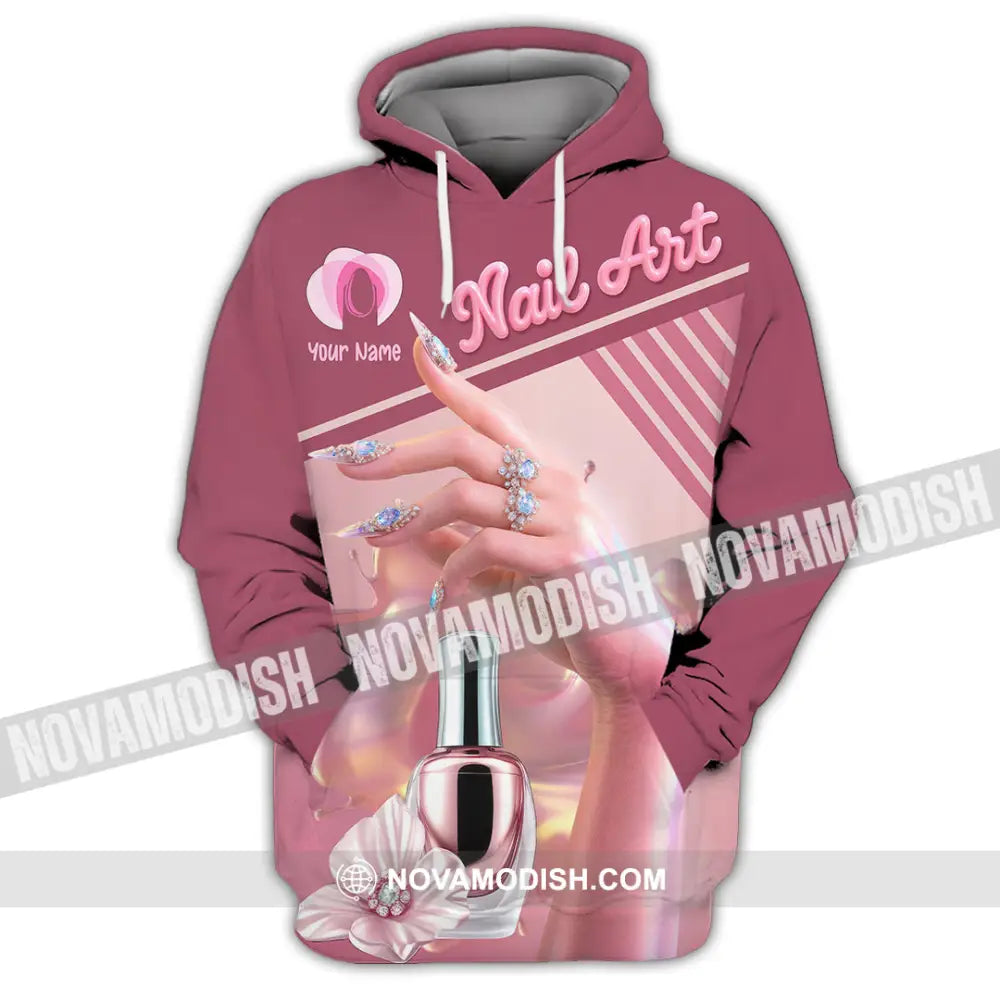 Unisex Shirt - Custom Nails Artist Shirt Hoodie / S T-shirt