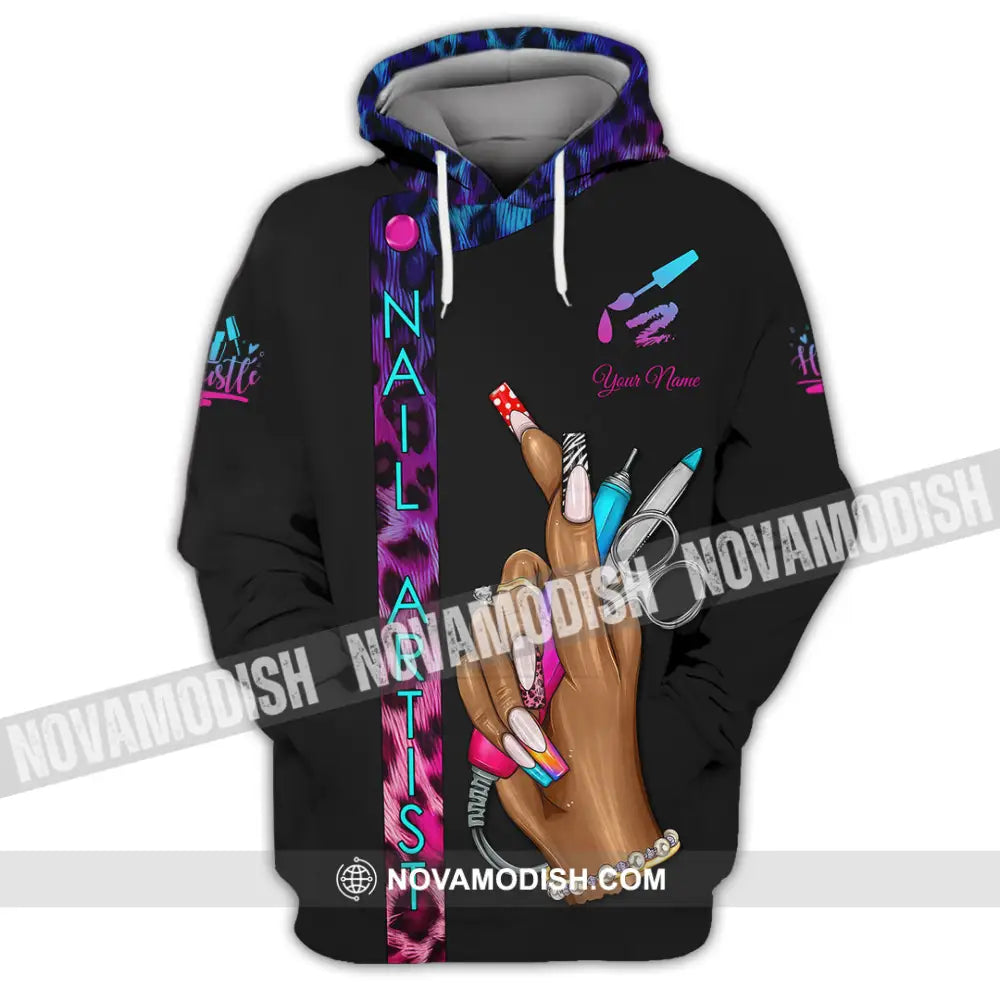 Unisex Shirt - Custom Nails Artist Shirt Hoodie / S T-shirt
