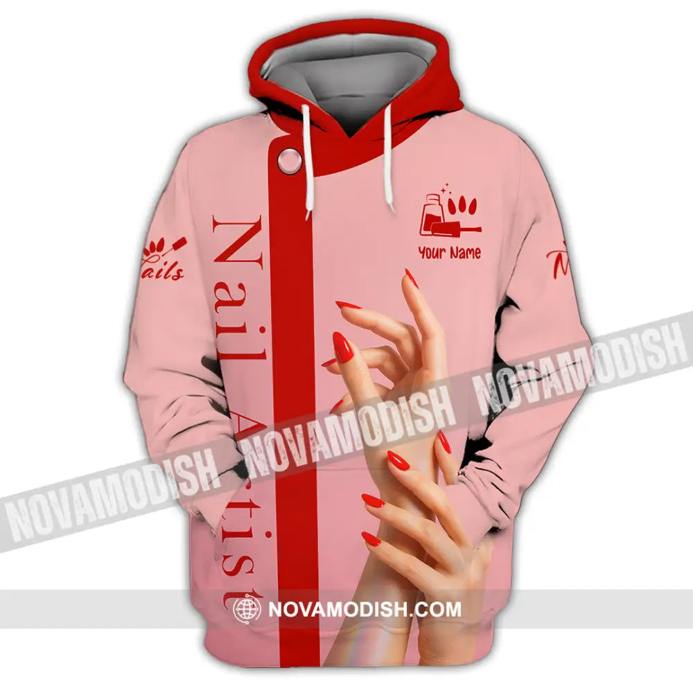 Unisex Shirt - Custom Nails Artist Shirt Hoodie / S T-shirt