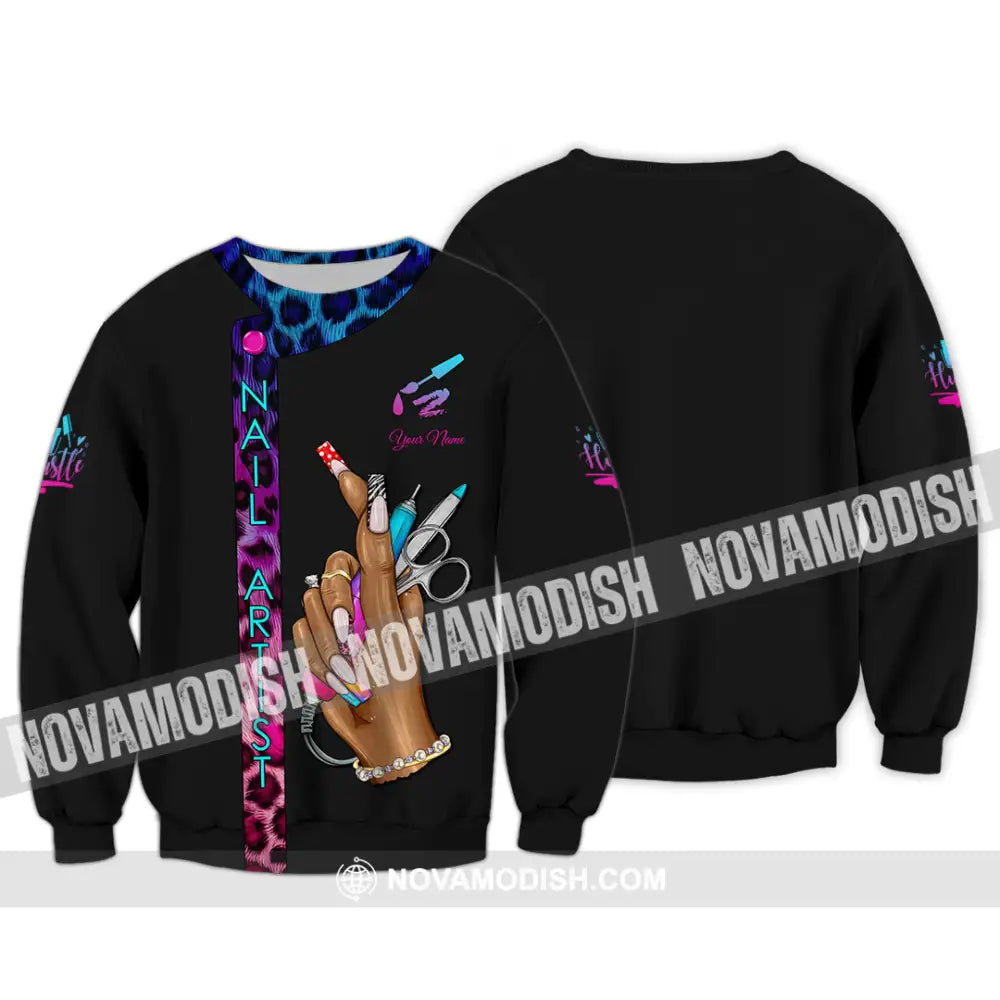 Unisex Shirt - Custom Nails Artist Shirt Long Sleeve / S T-shirt