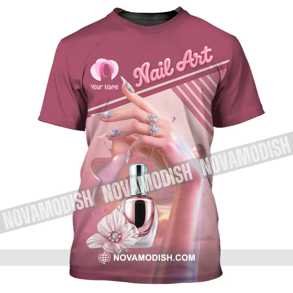 Unisex Shirt - Custom Nails Artist Shirt T-Shirt / S T-shirt