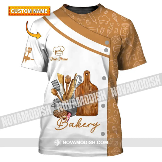 Unisex Shirt - Custom Name 3D Shirt - Bakery Shirt T-shirt