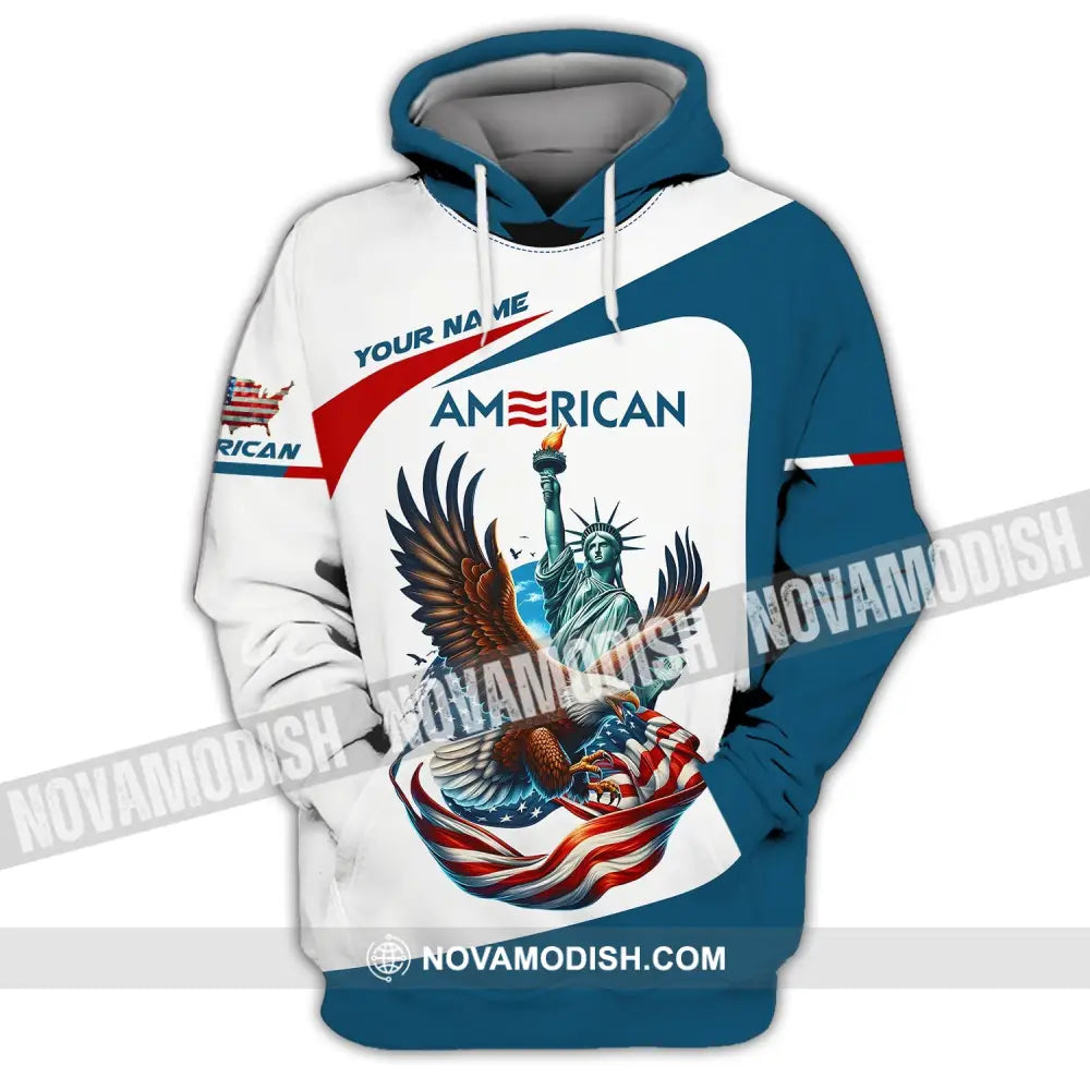 Unisex Shirt - Custom Name 3D Shirt - Icon Of America Hoodie / S T-shirt