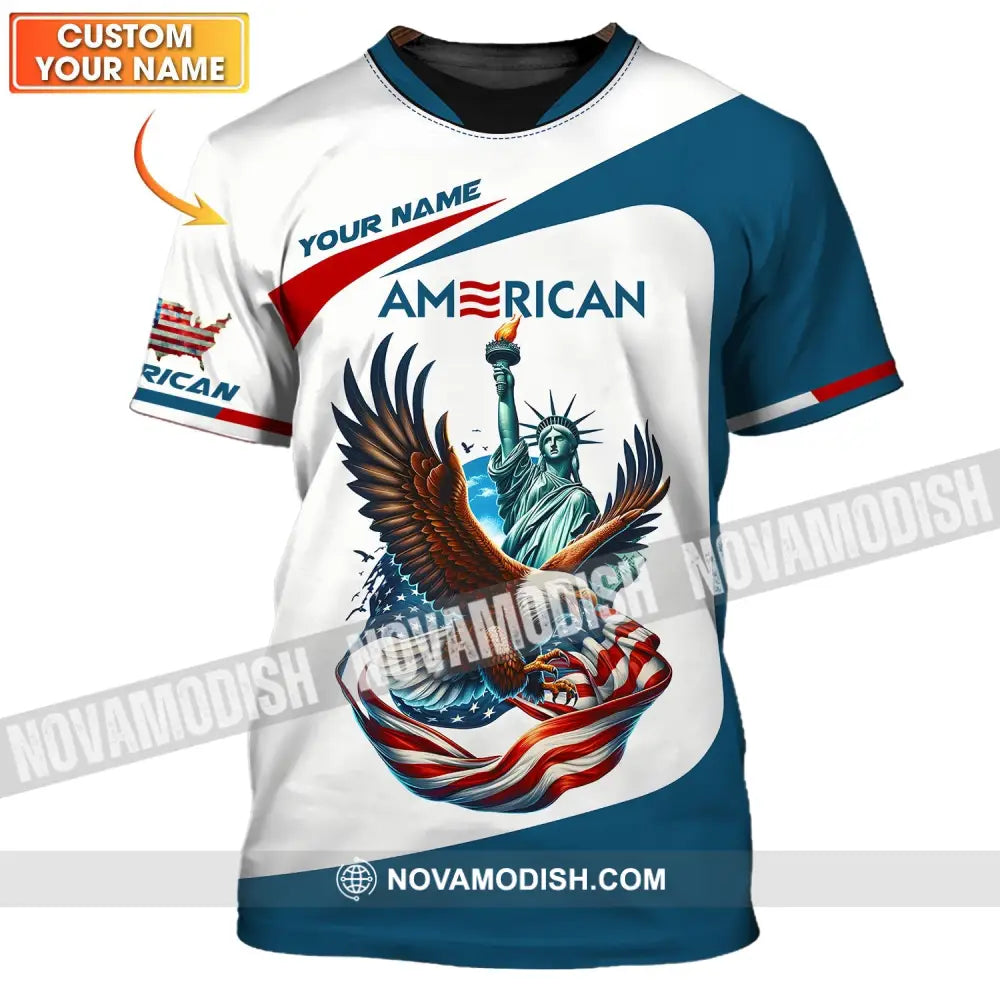 Unisex Shirt - Custom Name 3D Shirt - Icon Of America T-shirt