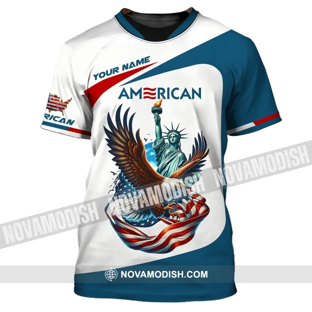 Unisex Shirt - Custom Name 3D Shirt - Icon Of America T-Shirt / S T-shirt