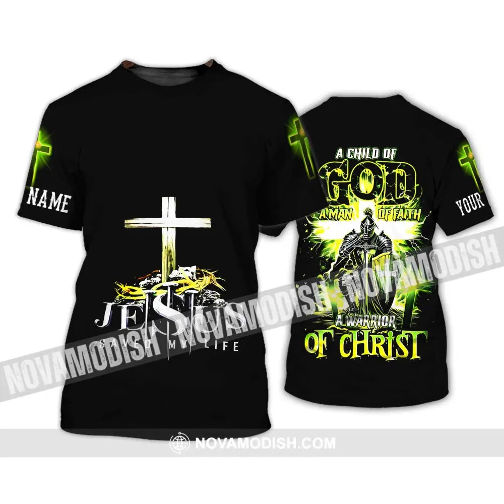 Unisex Shirt - Custom Name A Child Of God Shirt T-Shirt / S T-shirt