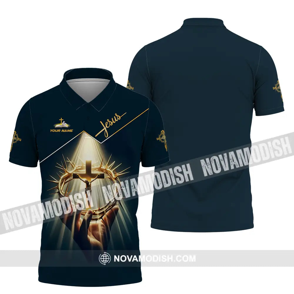 Unisex Shirt - Custom Name Shirt Absolute Trust Jesus Polo Shirt / S T-shirt