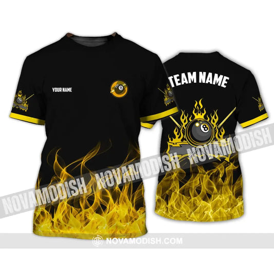 Unisex Shirt - Custom Name And Team Name Billiard Shirt T-Shirt / S T-shirt