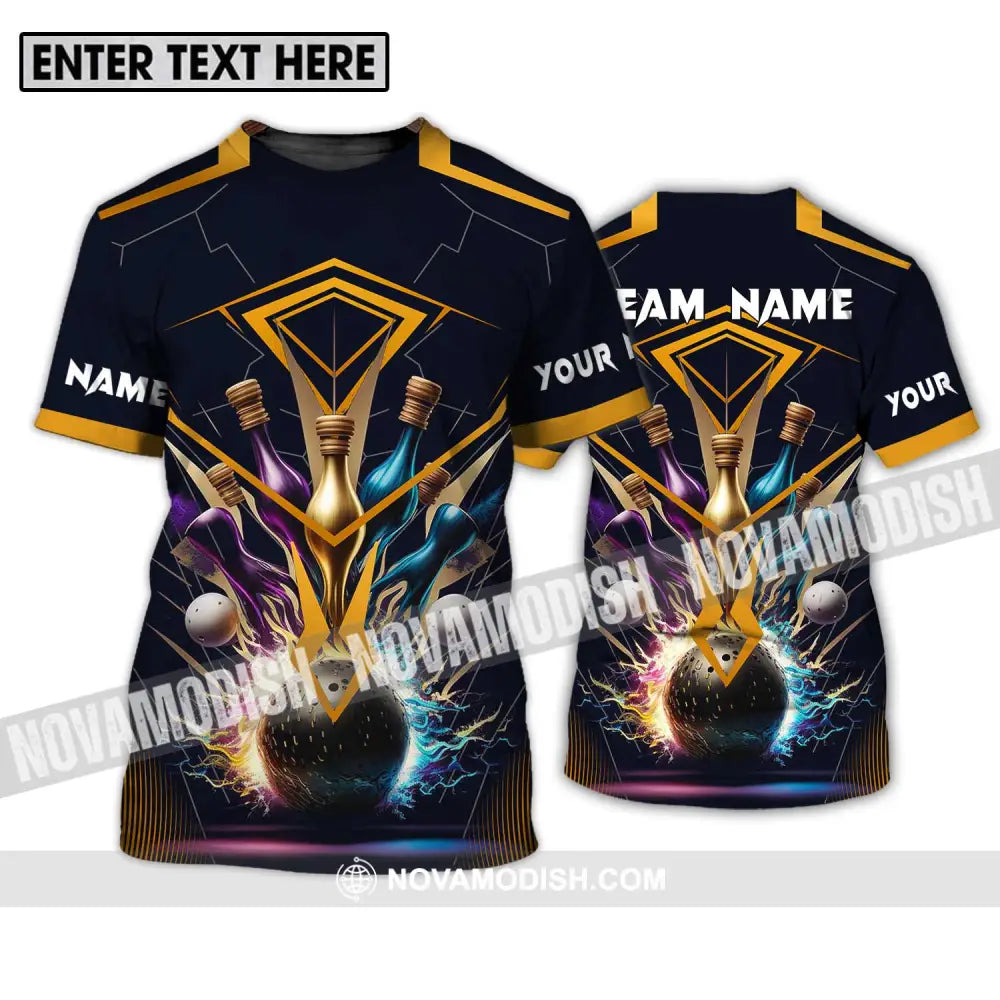 Unisex Shirt - Custom Name And Team Name Billiards Player Art Shirt T-Shirt / S T-shirt