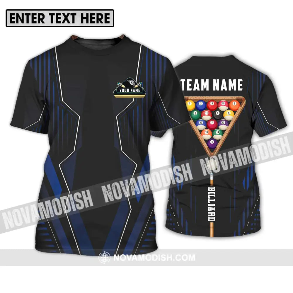 Unisex Shirt - Custom Name And Team Name Billiards Player Shirt T-Shirt / S T-shirt