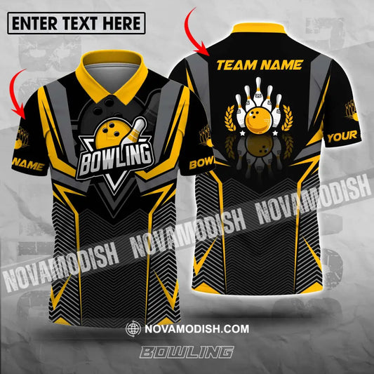 Unisex Shirt - Custom Name And Team Name Bowling Lover Shirt Race Bowling T-shirt