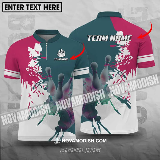 Unisex Shirt - Custom Name And Team Name Bowling Lover Shirt T-shirt