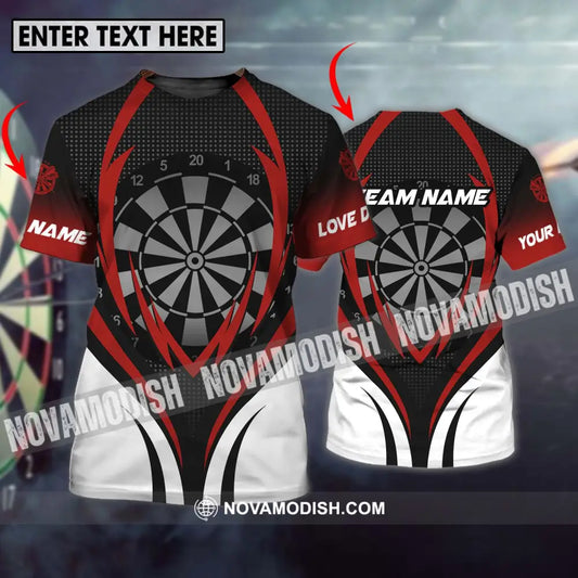 Unisex Shirt - Custom Name And Team Name Shirt Darts Sport Style Shirt T-shirt