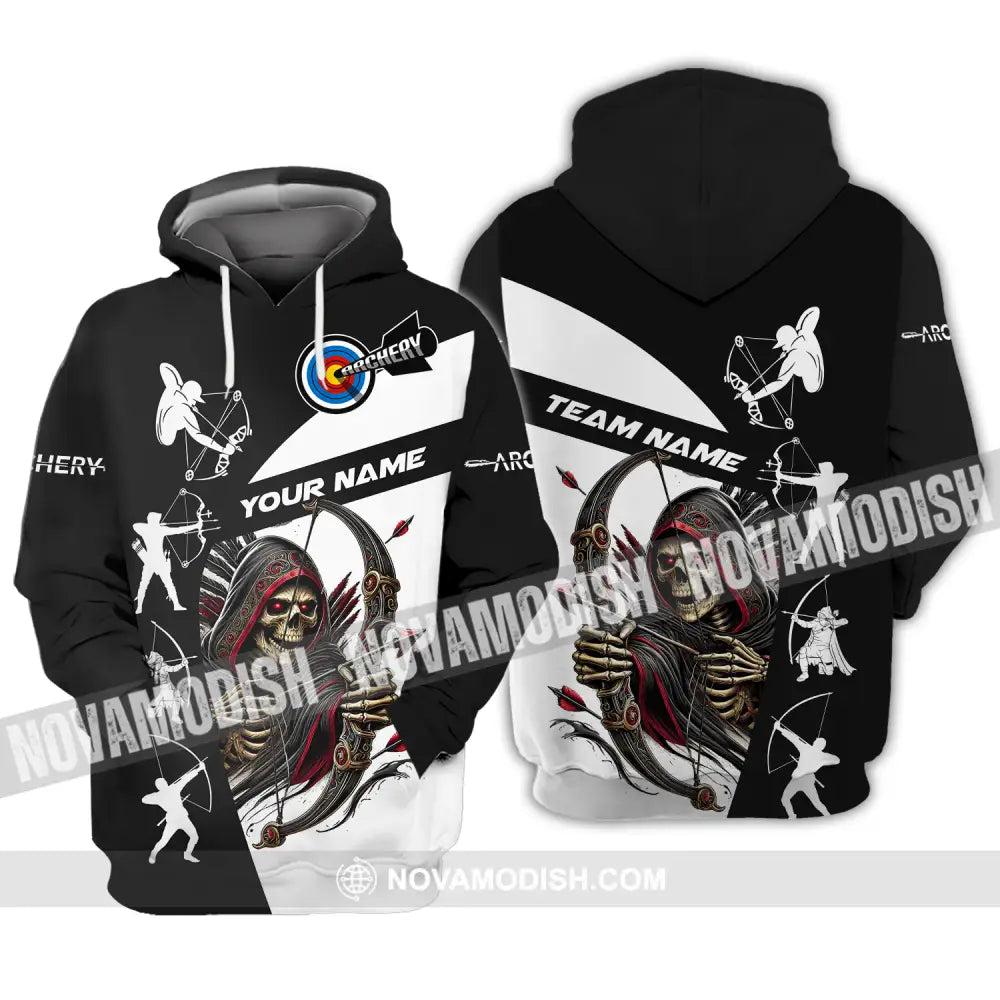 Unisex Shirt - Custom Name And Team Name Shirt Death Archery Hoodie / S T-shirt