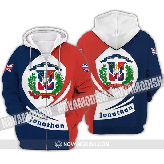 Unisex Shirt - Custom Name And Team Name Shirt - Dios Patria Libertad Zipper Hoodie / S T-shirt
