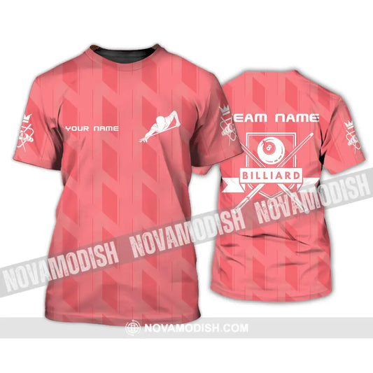 Unisex Shirt - Custom Name And Team Name Shirt - Shirt For Billiard Lover T-Shirt / S T-shirt