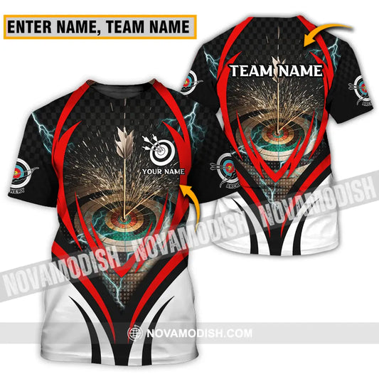 Unisex Shirt - Custom Name And Team Name On Target Archery Shirt T-shirt