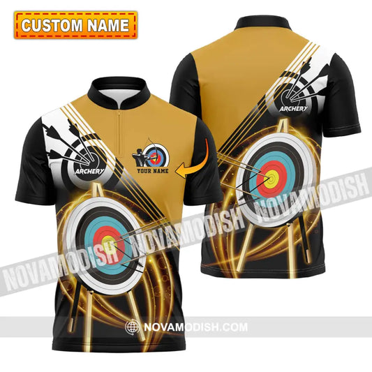 Unisex Shirt - Custom Name Archery Hit The Target Shirt T-shirt