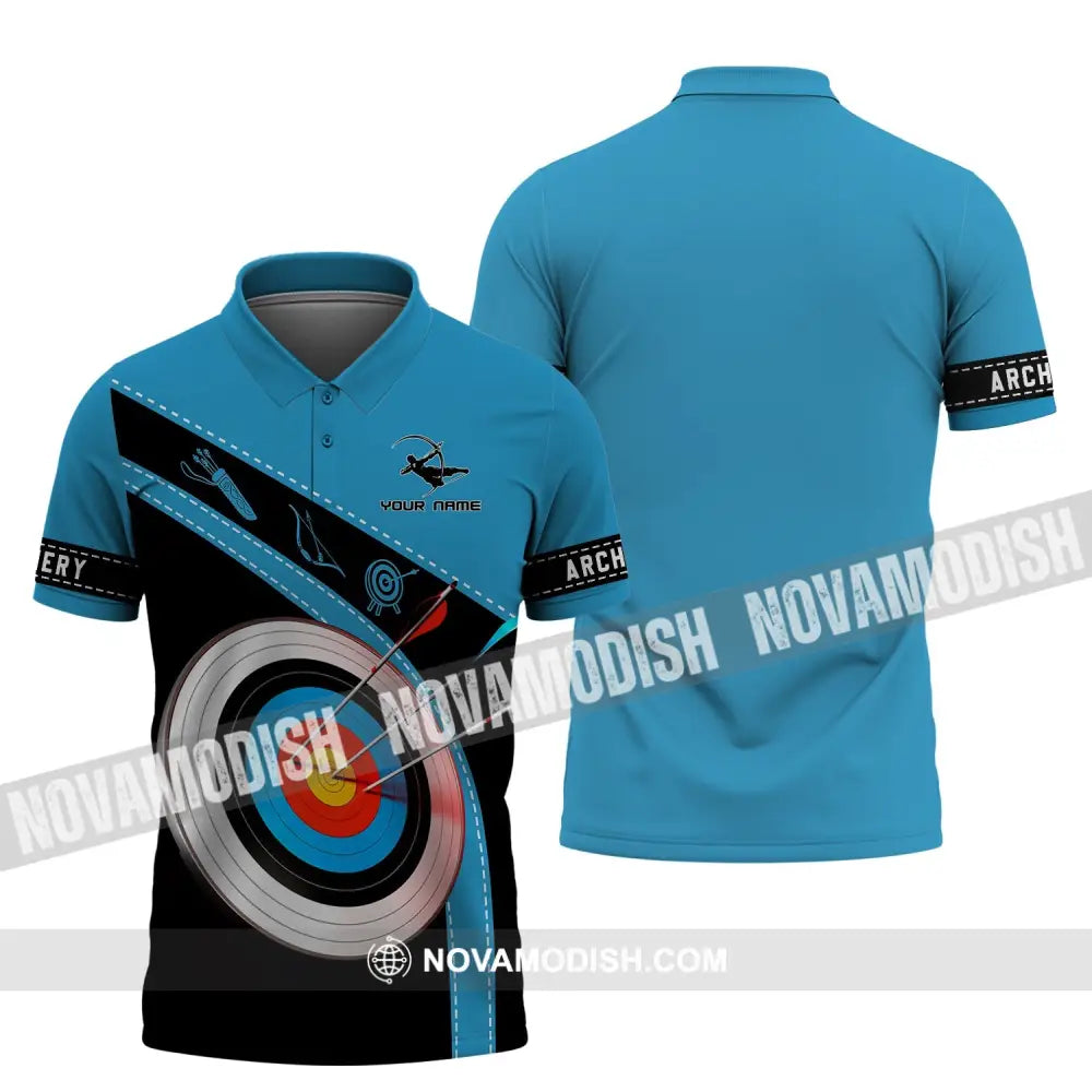 Unisex Shirt - Custom Name Shirt - Archery Lover Shirt Polo Shirt / S T-shirt