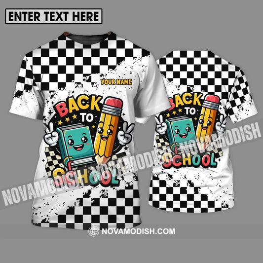 Unisex Shirt - Custom Name Shirt Back To School Target Flag T-Shirt / S T-shirt