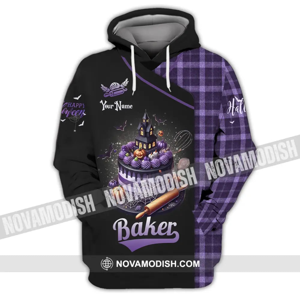 Unisex Shirt Custom Name Bakery Halloween Shop T-Shirt Bakers Gift Hoodie / S T-Shirt
