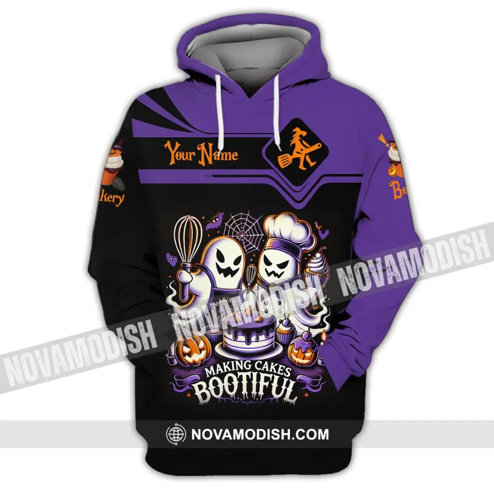 Unisex Shirt Custom Name Bakery Halloween Shop T-Shirt Bakers Gift Hoodie / S T-Shirt