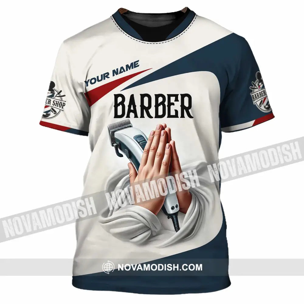 Unisex Shirt Custom Name Barber Shop T-Shirt / S T-Shirt