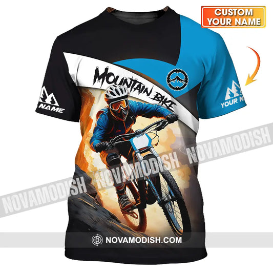 Unisex Shirt - Custom Name Biker Shirt For Mountain Bike Player Racing T-shirt