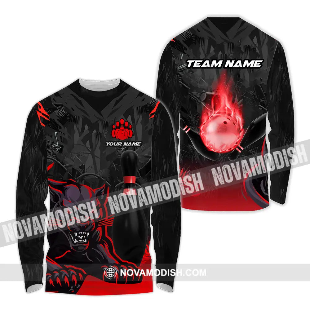 Unisex Shirt - Custom Name Shirt Billiard Player Long Sleeve Shirt / S T-shirt