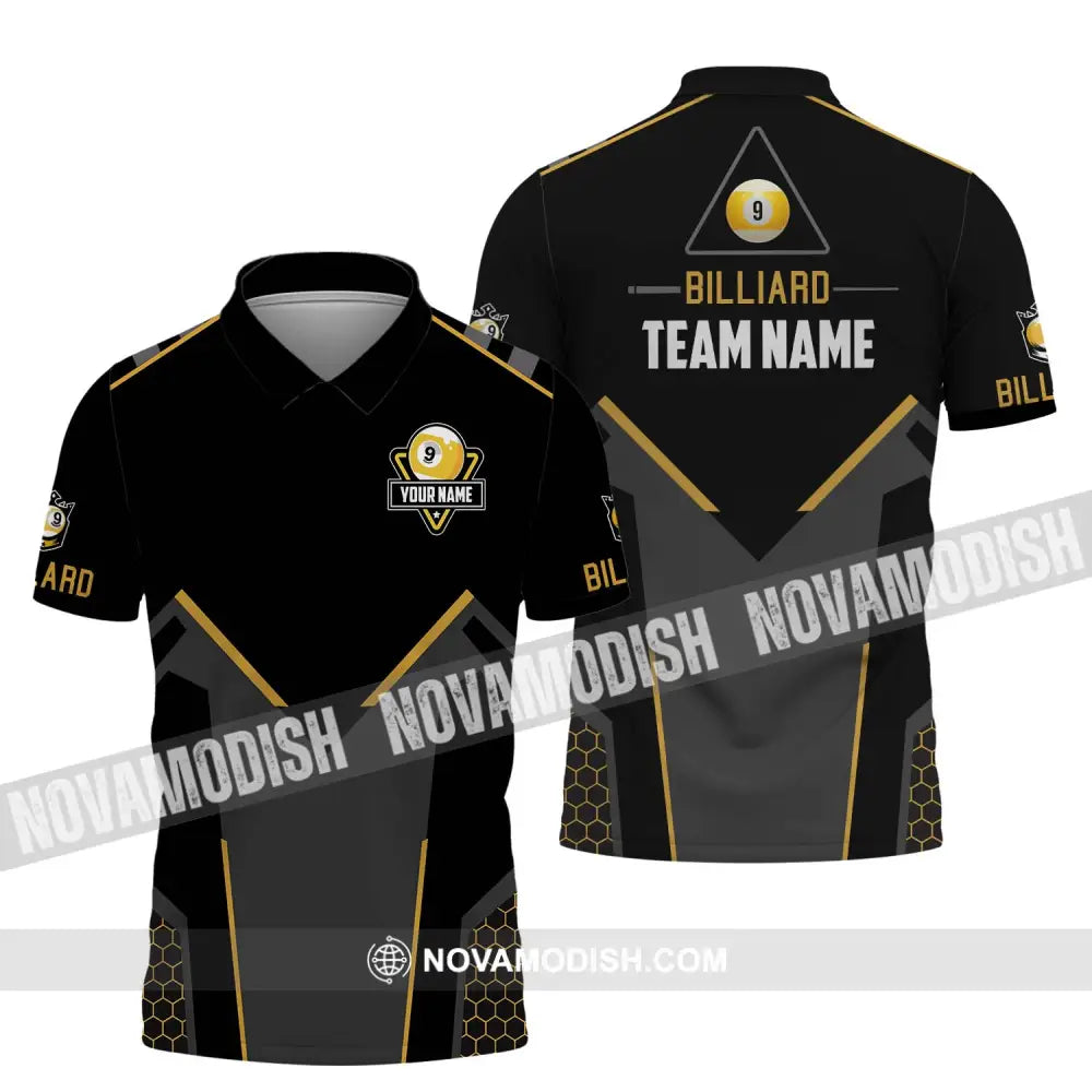 Unisex Shirt - Custom Name Shirt - Billiard Team Name Shirt Polo Shirt / S T-shirt
