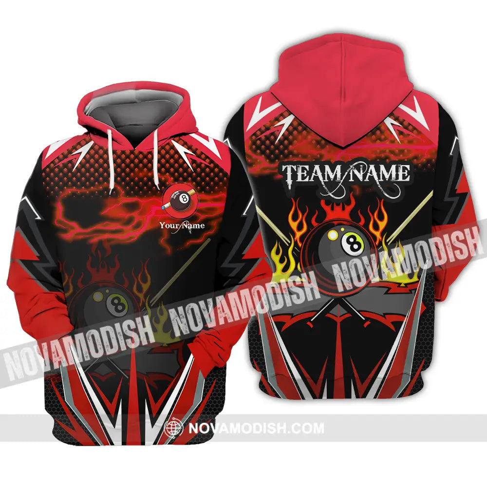 Unisex Shirt - Custom Name Shirt Billiards Hoodie / S T-shirt