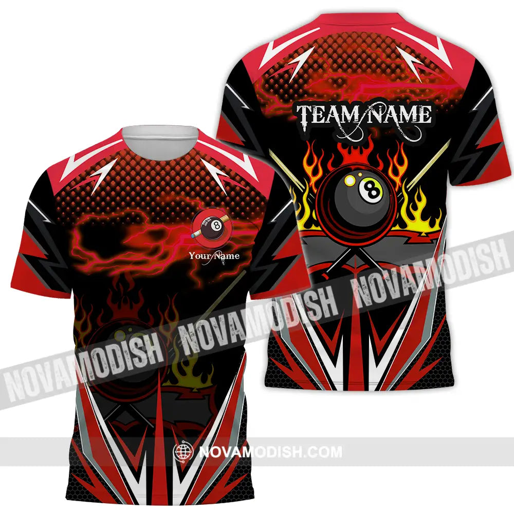 Unisex Shirt - Custom Name Shirt Billiards T-Shirt / S T-shirt