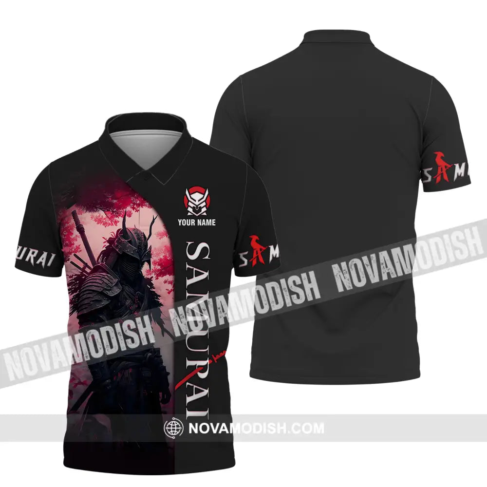 Unisex Shirt - Custom Name Blood Samurai Shirt Polo Shirt / S T-shirt