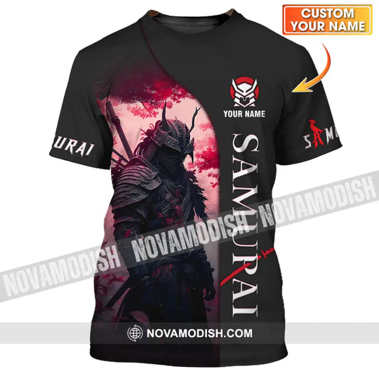 Unisex Shirt - Custom Name Blood Samurai Shirt T-shirt